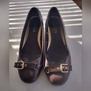 Ralph Lauren Women's Wedges - Tan and Cream